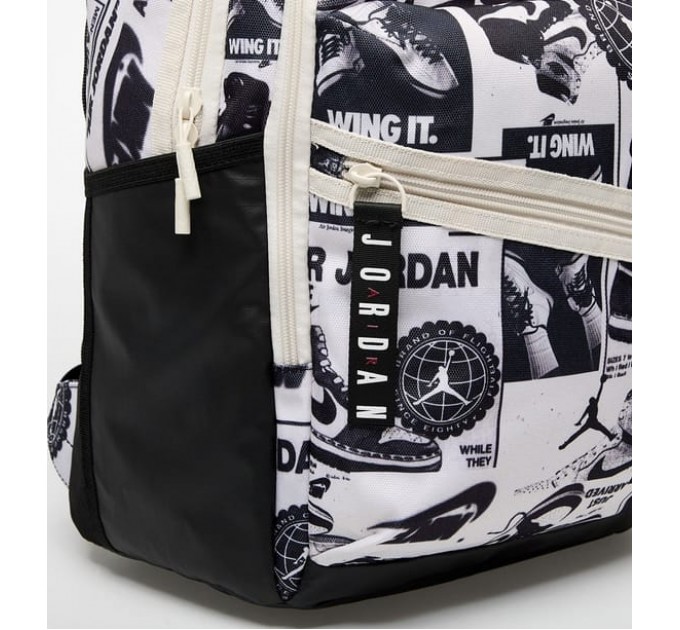 Рюкзак Nike Jordan JAM AIR PATROL BACKPACK 27L білий, чорний Чол 48 х 30 х 16 см