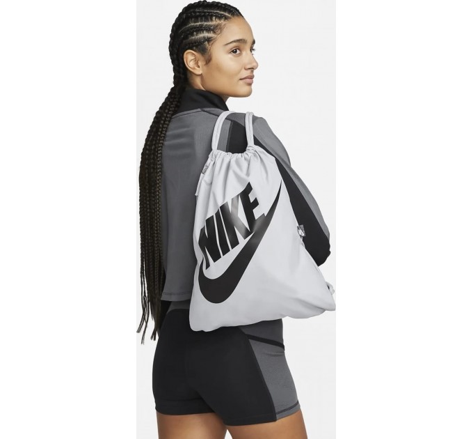 Рюкзак-мішок Nike NK HERITAGE DRAWSTRING 13L сірий Уні 33 х 43 см