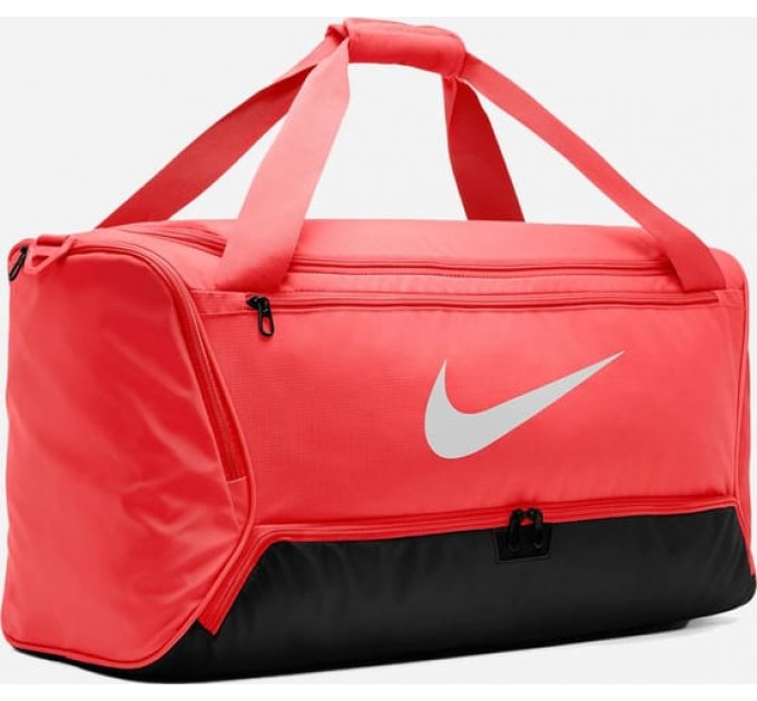 Сумка Nike NK BRSLA M DUFF - 9.5 60L червоний, чорний Уні 64 х 30 х 30 см