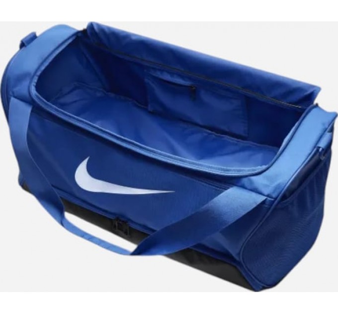 Сумка Nike NK BRSLA M DUFF - 9.5 60L синій, чорний Уні 64 х 30 х 30 см