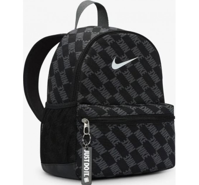 Рюкзак Nike Y NK BRSLA JDI MNI BK-AOP FA25 11L чорний, сірий Діт 25 x 33 x 13 см