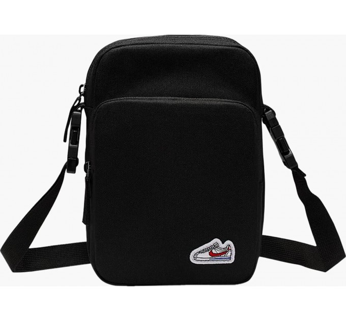 Сумка через плече Nike NK HRTGE CRSSBY-CORTEZ PTCH 4L чорний Уні 15 x 23 x 8 см