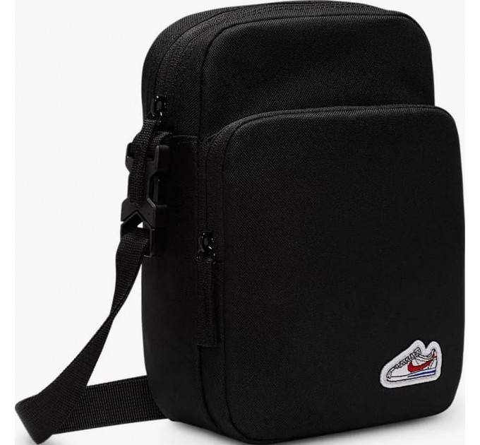 Сумка через плече Nike NK HRTGE CRSSBY-CORTEZ PTCH 4L чорний Уні 15 x 23 x 8 см