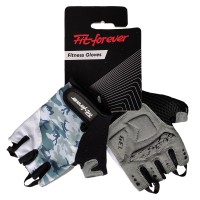 Рукавички для фітнесу Fit forever Lady Elite AI-04-1596 білий-сірий-синій L