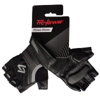 Рукавички для фітнесу Fit forever High End AI-04-1070-D чорний-сірий M