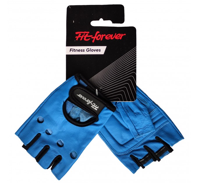 Рукавички для фітнесу Fit forever Supreme AI-04-1339-B синій L