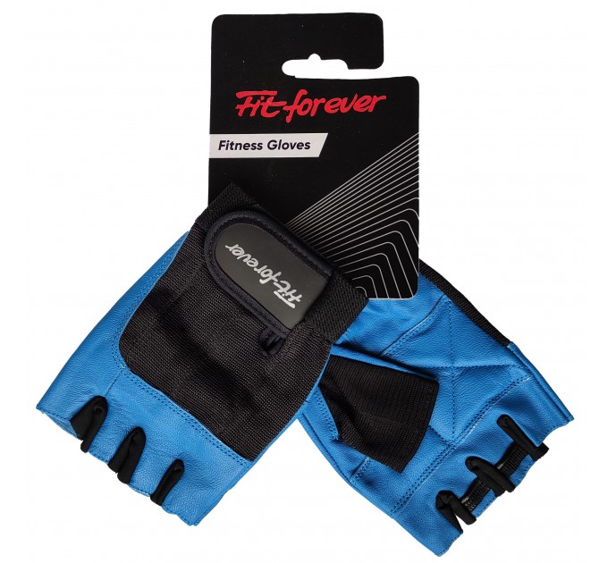 Рукавички для фітнесу Fit forever Precision Fit AI-04-1343-C синій-чорний M