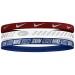 Пов'язка на голову Nike W HEADBANDS 3.0 METALLIC UNIVERSITY 3 шт