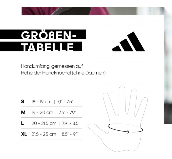 Рукавички для тренінгу Adidas Full Finger Essential Gloves чорний Уні M
