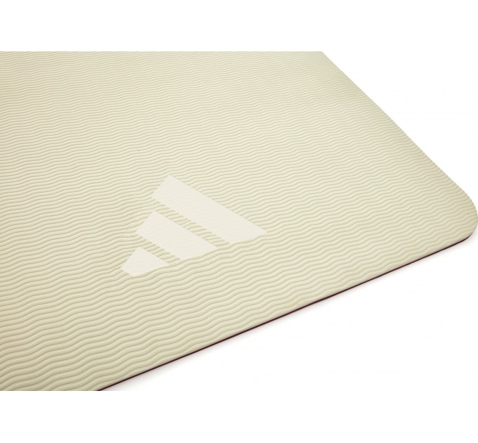Килимок для йоги Adidas Double Sided Yoga Mat бежевий, темно-рожевий Уні 176 х 61 х 0,6 см