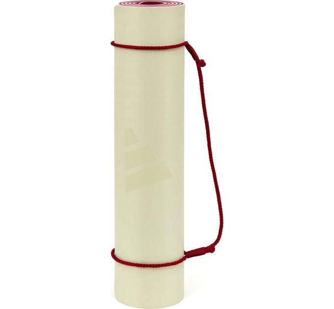Килимок для йоги Adidas Double Sided Yoga Mat бежевий, темно-рожевий Уні 176 х 61 х 0,6 см