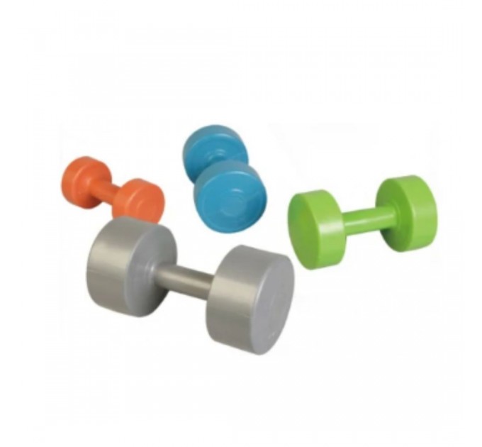 Гантелі пластикові пара LiveUp CEMENT DUMBELL