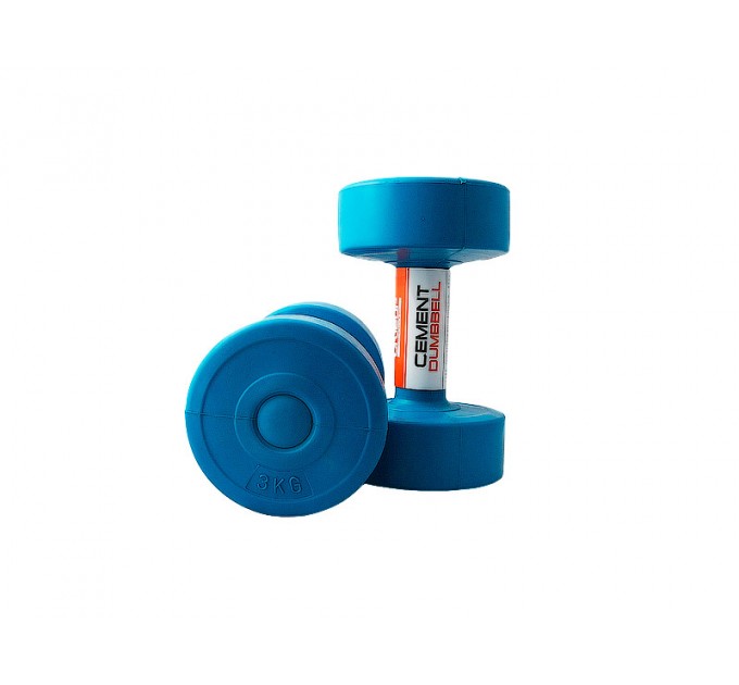 Гантелі пластикові пара LiveUp CEMENT DUMBELL