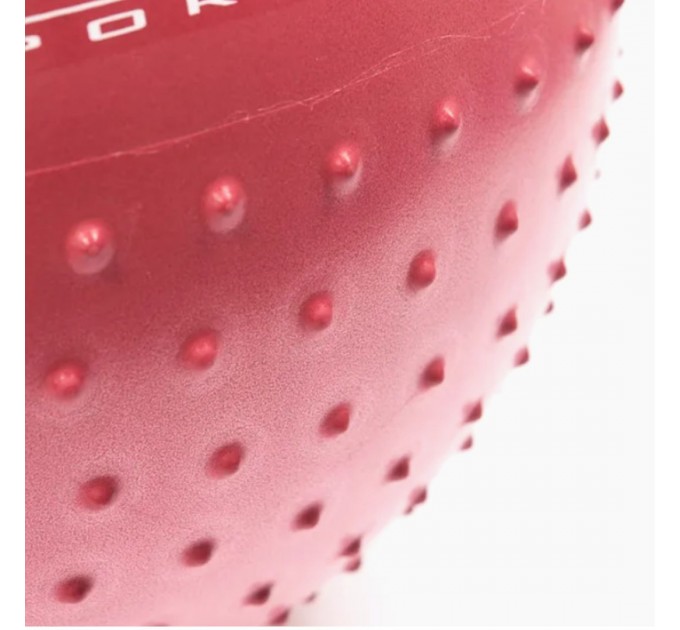 Фітбол масажний з насосом LiveUp HALF MASSAGE BALL
