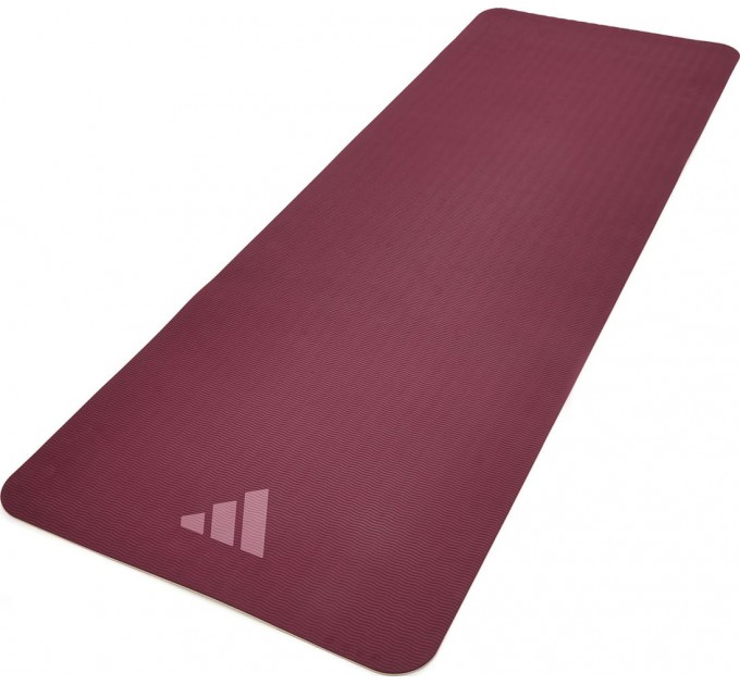 Килимок для йоги Adidas Double Sided Yoga Mat бежевий, темно-рожевий Уні 176 х 61 х 0,6 см