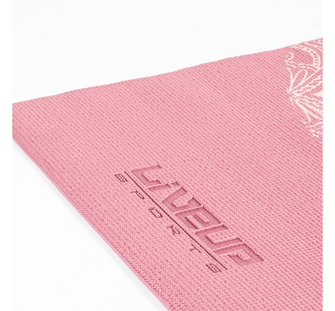 Йога-килимок LiveUp PVC PRINTED YOGA MAT