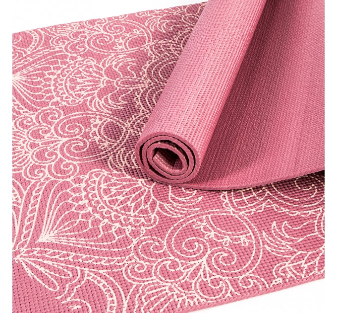 Йога-килимок LiveUp PVC PRINTED YOGA MAT