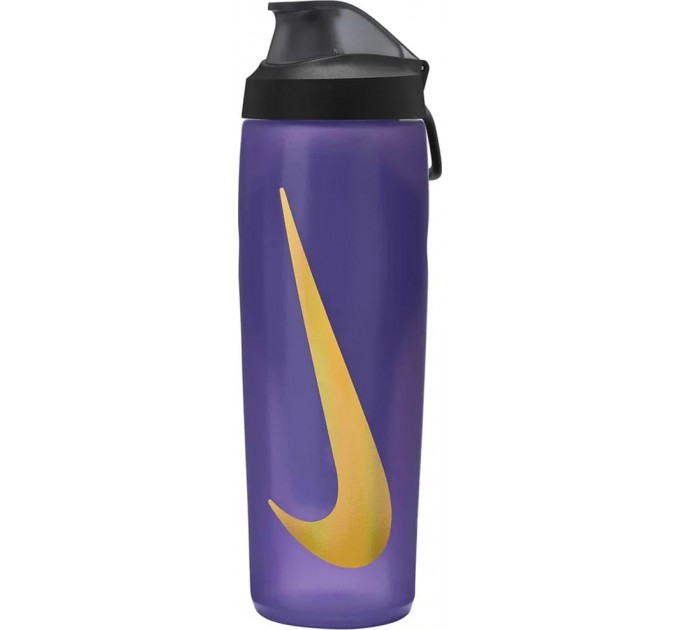 Пляшка Nike REFUEL BOTTLE LOCKING LID 24 OZ фіолетовий, жовтий, чорний Уні 709 мл