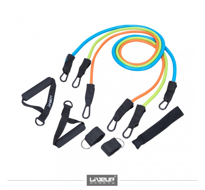 Набір еспандерів 3шт з кріпленнями LiveUp EXPANDER SET