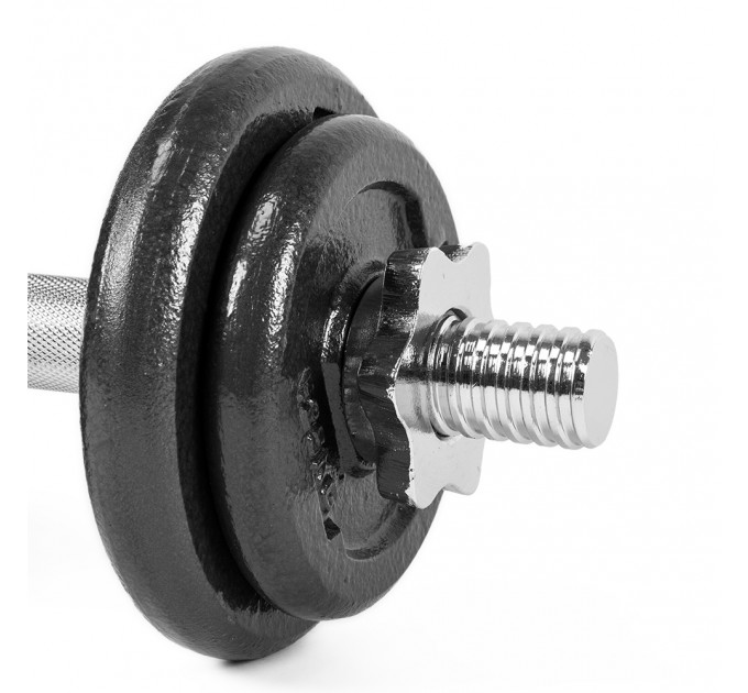 Гантель набірна 15кг 1шт LiveUp DUMBELL SET