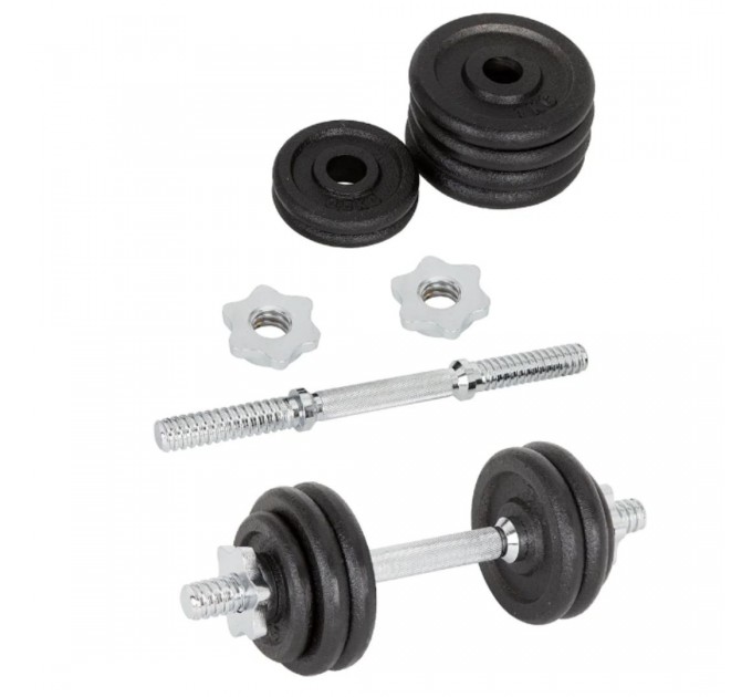 Гантель набірна 15кг 1шт LiveUp DUMBELL SET