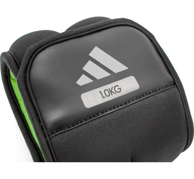 Обважнювачі для щиколотки/зап'ястя Adidas Ankle/Wrist Weights чорний, зелений Уні 1 кг