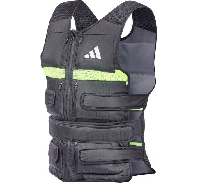 Жилет з регульованою вагою Adidas Performance Adjustable Weight Vest чорний, зелений Уні 10 кг