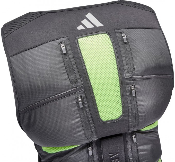 Жилет з регульованою вагою Adidas Performance Adjustable Weight Vest чорний, зелений Уні 10 кг