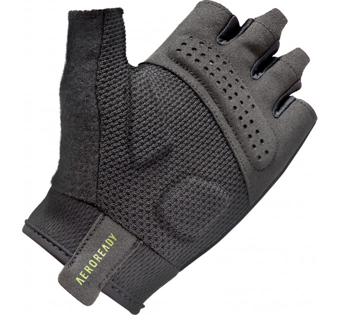 Рукавички для тренінгу Adidas Essential Training Gloves чорний, зелений Уні S