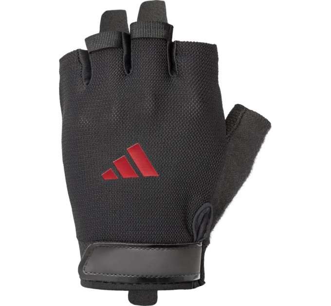 Рукавички для тренінгу Adidas Essential Training Gloves чорний, червоний Уні M