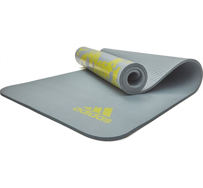 Килимок для йоги Adidas Tie-Dye Yoga Mat сірий, жовтий Уні 183 х 61 х 1 см