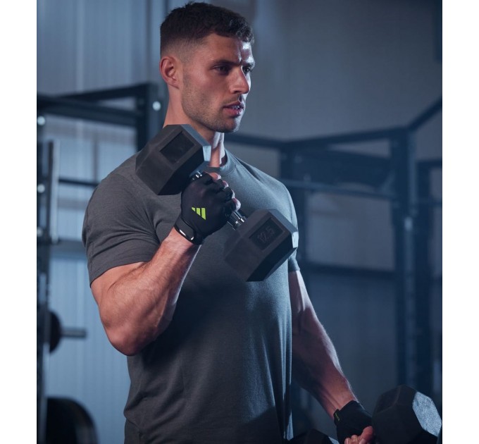 Рукавички для тренінгу Adidas Essential Training Gloves чорний, зелений Уні XL