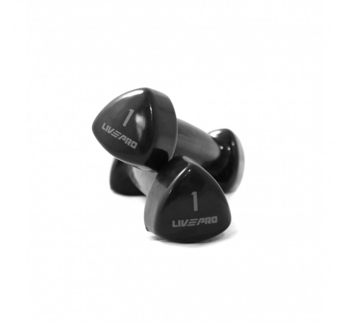 Гантелі вінілові пара LivePro STUDIO DUMBBELL