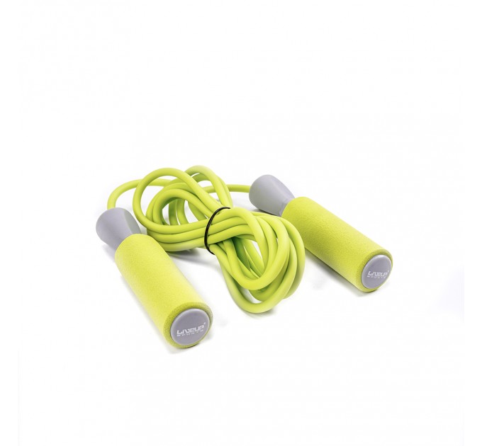 Скакалка LiveUp PVC FOAM HANDLE JUMP ROPE