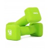Гантелі неопренові пара LiveUp SQUARE HEAD DUMBBELL
