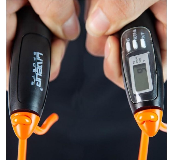 Скакалка з ел. лічильником LiveUp DIGITAL JUMP ROPE