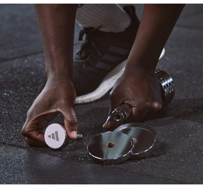 Гантель регульована Adidas Adjustable Chrome Dumbbell