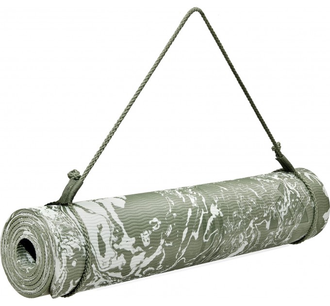 Килимок для йоги Adidas Camo Yoga Matte зелений Уні 176 х 61 х 0,5 см