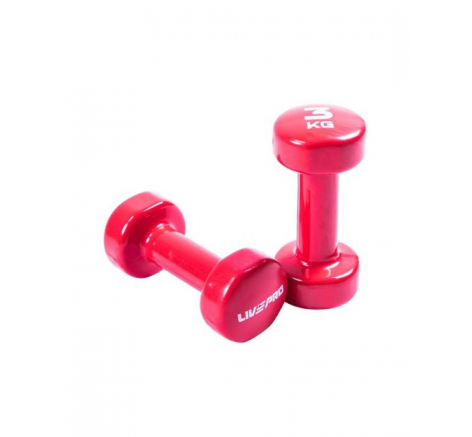 Гантель вінілова 1шт LivePro STUDIO DUMBBELL