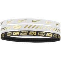 Пов'язка на голову Nike W HEADBANDS 3.0 METALLIC 3 шт