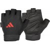 Рукавички для тренінгу Adidas Essential Adjustable Gloves чорний, червоний Уні L