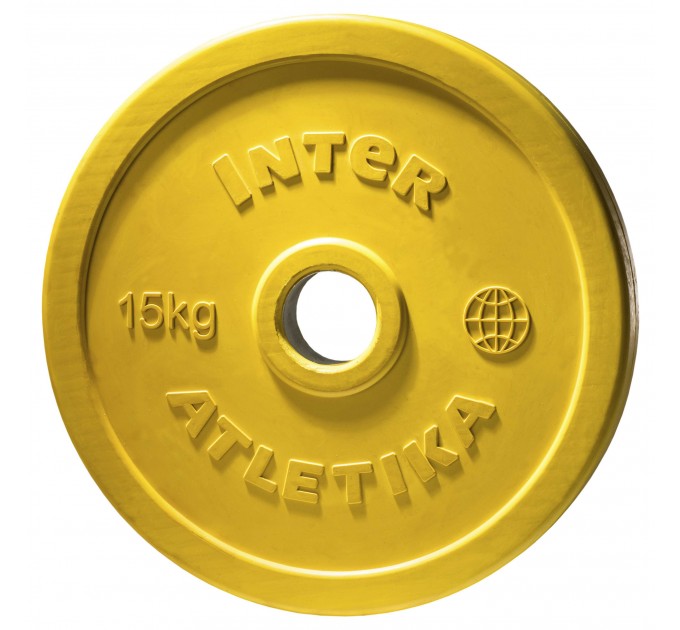 Диск InterAtletika LCA033-M 15 кг