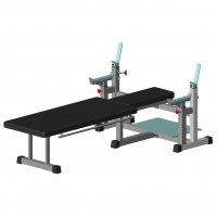 Лава для жиму горизонтальна паралімпійська Interatletika ST326.1 з роликами