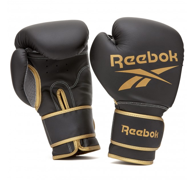 Боксерські рукавички Reebok RSCB-12010GB-10 10 унцій чорний-жовтий